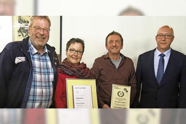 Wichtige und langjhrige Sttzen der Stadtmusik