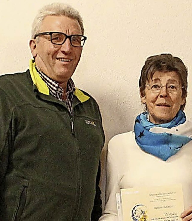 Gnter und Renate Schmidt singen seit 50 Jahren im Chor.   | Foto: Chor Karsau Beuggen