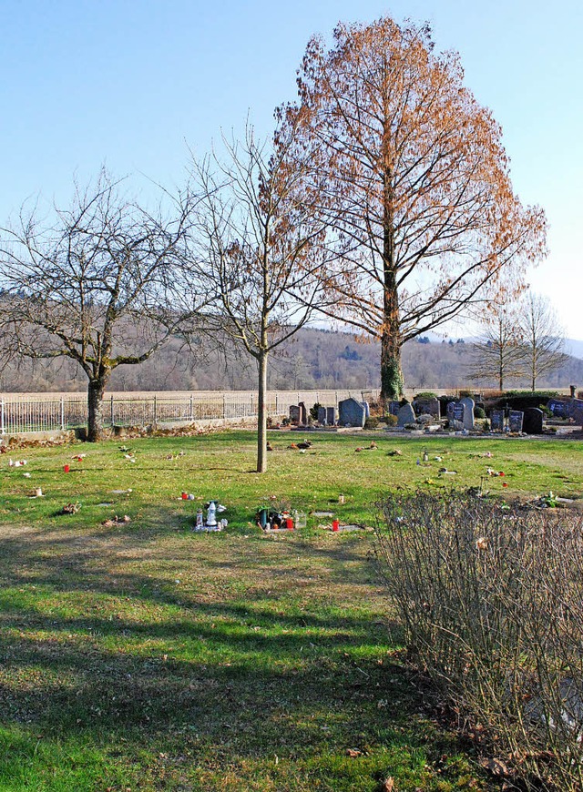 Die Friedwiese in Kollmarsreute ist in...freie Wahl des Friedhofs garantieren.   | Foto: Jahn