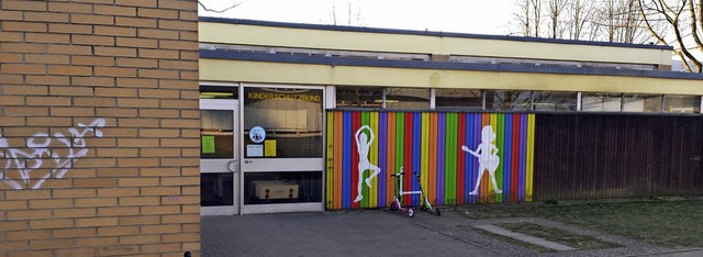 Der Pavillon des Kinderschutzbundes mu...des Familienzentrums andocken mchte.   | Foto: Gerhard Walser