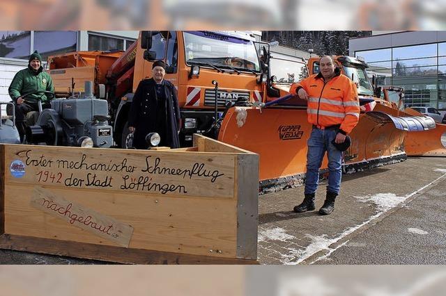 Eine Parade der Schneepflge