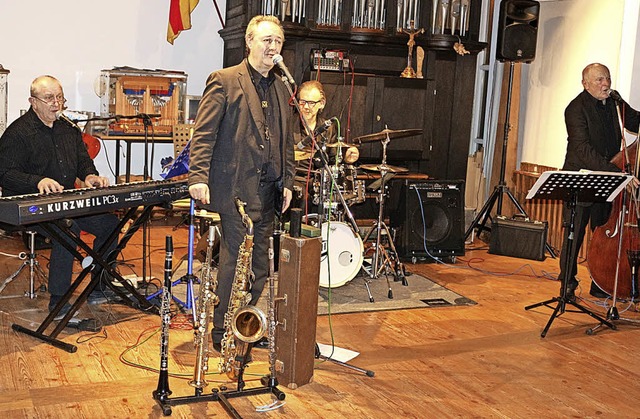 Jazz, Blues etwas Swing und Bossa Nova...prsentierte das Papa-Klaus-Quartett.   | Foto: Karin Heiss