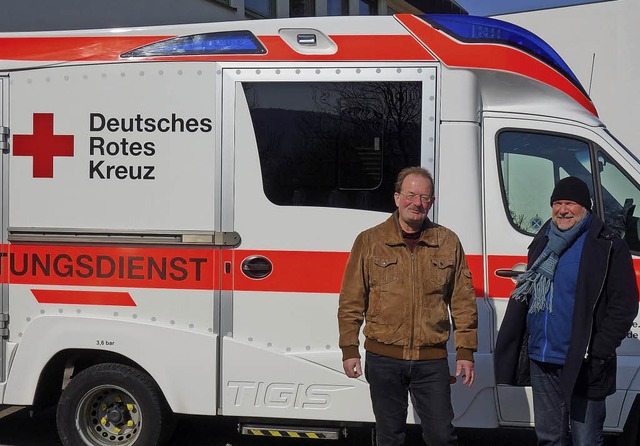 Planen den Rettungsdienst der Zukunft:... Hofmeister (links) und Horst Schwarz   | Foto: Felix Held