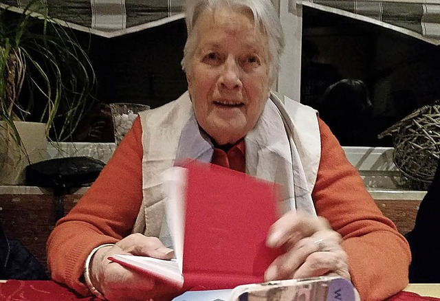 Gudrun Schellhorn ist mit 84 Jahren da...este Neumitglied des SPD-Ortsvereins.   | Foto: Privat
