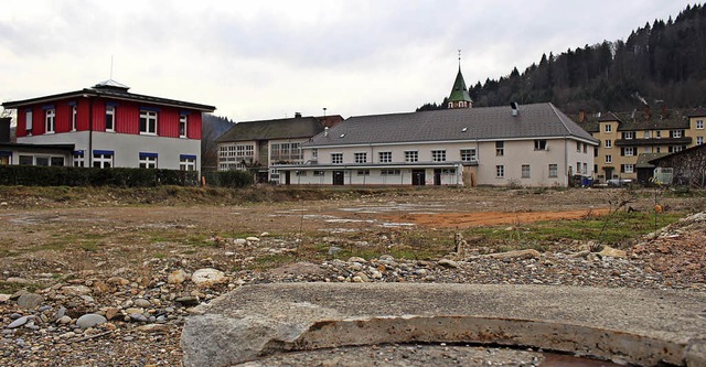 Auf dem ehemaligen Autokabel-Areal in Hausen entsteht ein Pflegeheim.   | Foto: Anja Bertsch