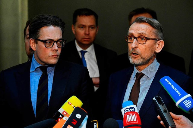 Konstantin von Notz (Grne) und Armin Schuster (CDU)  | Foto: AFP