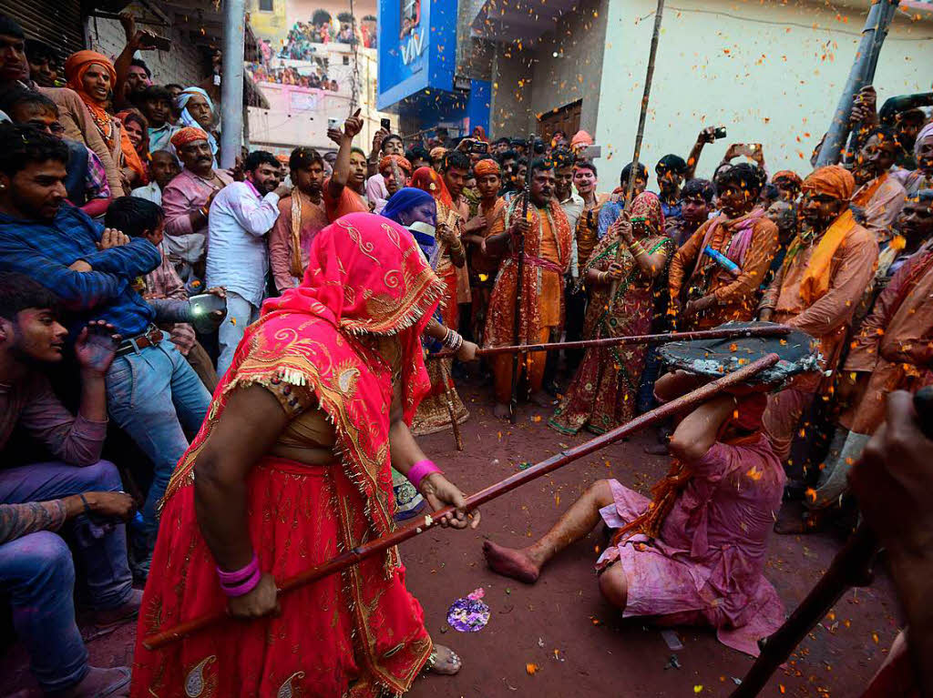 Das indische Frhlingsfest Holi ist ein Fest der Farben.