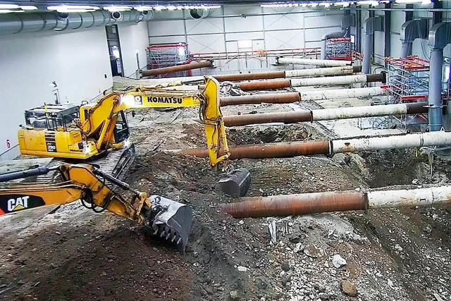 Die Aushubarbeiten im Baufeld Nord schreiten voran  | Foto: Pressefoto Roche