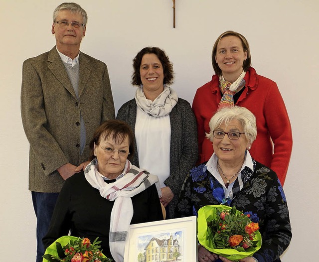 Abschied von der Villa Schwobthaler: V...zel, Manuela Sommer und Liane Mller.   | Foto: Ruth Seitz