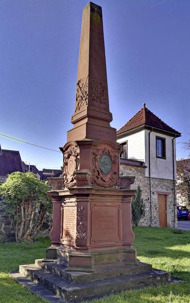 Das 120 Jahre alte Kriegerdenkmal wird restauriert.  | Foto: Archivfoto: Wendel