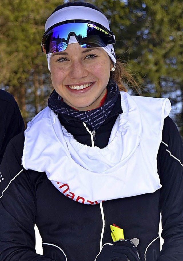 Titelverteidigerin beim Rechberg-Pokallanglauf: Katharina Baum von der SZ Brend   | Foto: junkel