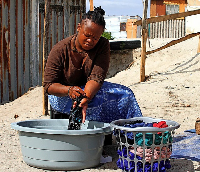 Waschen wird in Kapstadt zum Luxus.   | Foto: dpa