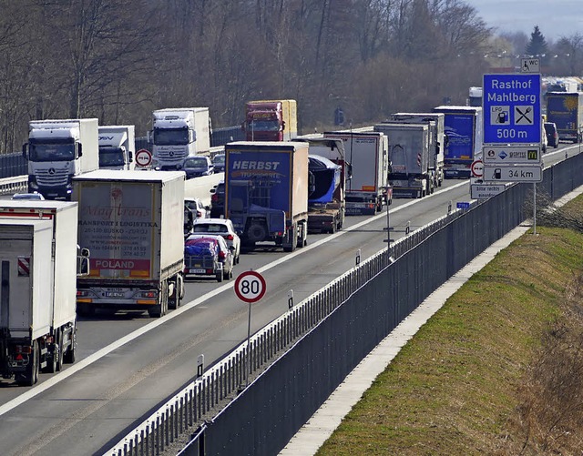 So hat es in dieser Woche auf der Auto...eser Woche wird es nicht anders sein.   | Foto: Valerie Schmidt