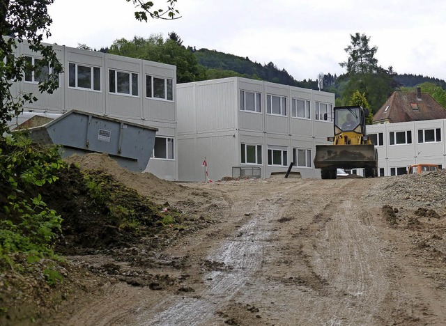 Die Container-Unterkunft in Merzhausen...u einer neuen Unterkunft in Planung.    | Foto:  Andrea Gallien