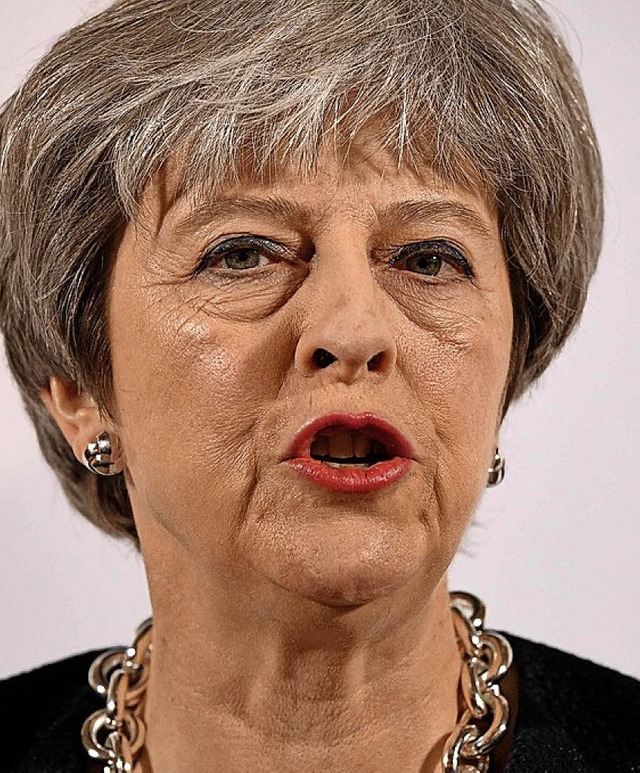 &#8222;Wir wollen diese Entscheidung r...eren und umsetzen&#8220;: Theresa May.  | Foto:  AFP