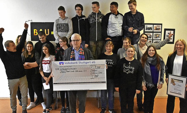 Den ersten Preis und damit 1500 Euro g...iedrich-Frbel-Schule in Gundelfingen.  | Foto: Andrea Steinhart