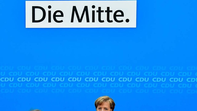 &#8222;Es wird wichtig sein, dass wir ...gte Angela Merkel am Montag in Berlin.  | Foto: AFP