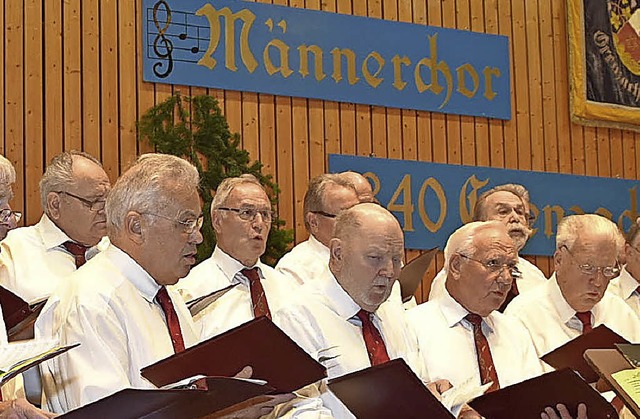 Der Mnnerchor Grenzach hofft auf neue Mitglieder.   | Foto: Heinz Vollmar