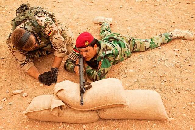 Ausbildung von Kurden im Nordirak 2014   | Foto: dpa