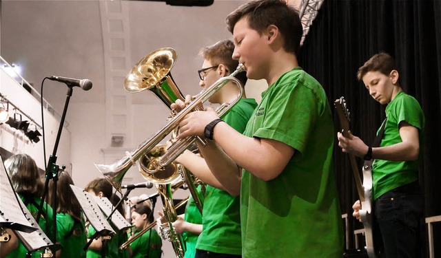 Beim Festival der Ensembles am Montag ...a unter der Leitung von Georg Wierer.   | Foto: Jasmin Bergmann