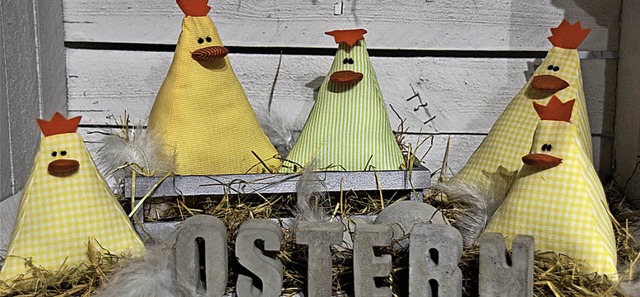 Derzeit hat die Osterdeko Hochkonjunktur.   | Foto: old