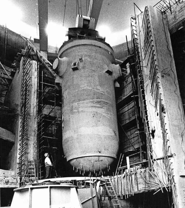 Der Reaktordruckbehlter von Beznau I ...die Nuklearaufsichtsbehrde Ensi mit.   | Foto: Axpo