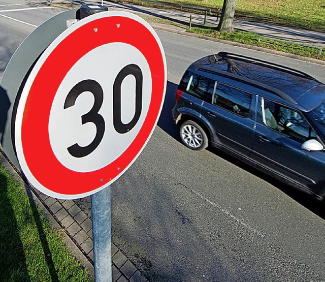 An der L-126-Brcke darf nur Tempo 30 gefahren werden.  | Foto: dpa