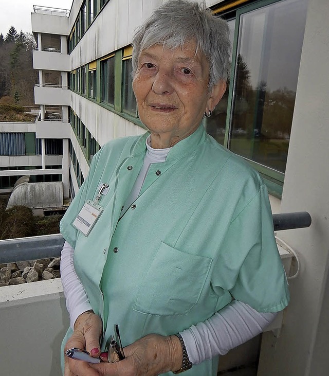 Marie-Luise Raupach setzt sich seit 33...Damen fr das Wohl der Patienten ein.   | Foto: Claudia Gempp