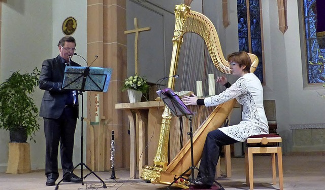 John Corbett und Simone Seiler bei ihrem Konzert in Eichstetten   | Foto: Claudia Bachmann-Goronzy