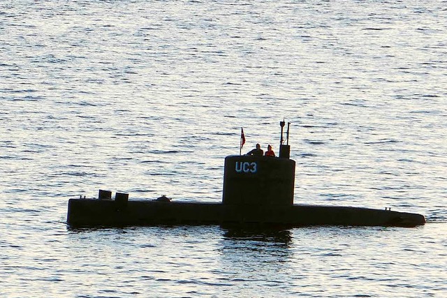 Eines der letzten Fotos der schwedisch...an Bord seines selbstgebauten U-Boots.  | Foto: AFP