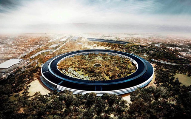 Das neue Brogebude von Apple in Cupertino.  | Foto: Foster + Partners / Handout