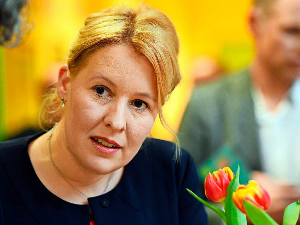 Franziska Giffey (SPD), 39 Jahre,  ist derzeit Bezirksbrgermeisterin von Berlin-Neuklln. Die Sozialdemokratin gilt schon lnger als politisches Talent. Sie soll im neuen Kabinett von Angela Merkel  Familienministerin werden.