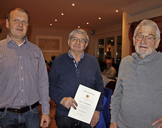 Hans-Jrgen Wilting (von links) ernann...demar Brandt ist seit 40 Jahre dabei.   | Foto: Werner Schnabl
