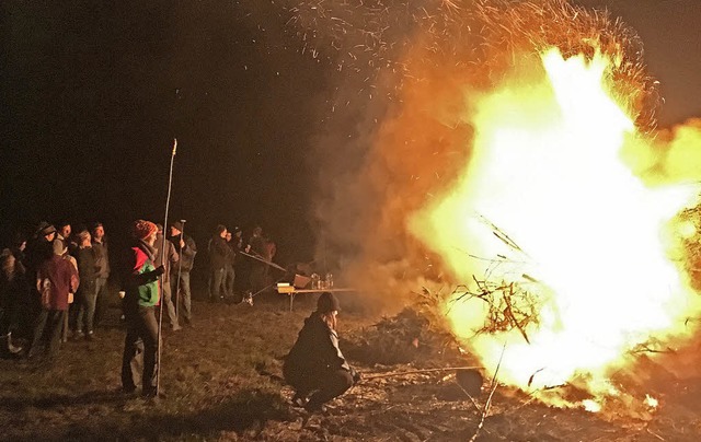 Diese Bild entstand beim Scheibenschla...uer Wldeleberg nochmals Gelegenheit.   | Foto: Peer Millauer