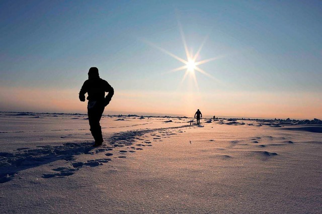 Frostschutz getankt? Marathon bei Minus 23 Grad  | Foto: Sascha Montag