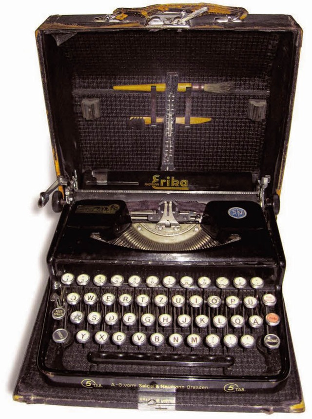 Die Schreibmaschine, auf der Fritzi Fr...den Lesern ihres Tagebuchs antwortete.  | Foto: Anne Frank Fonds