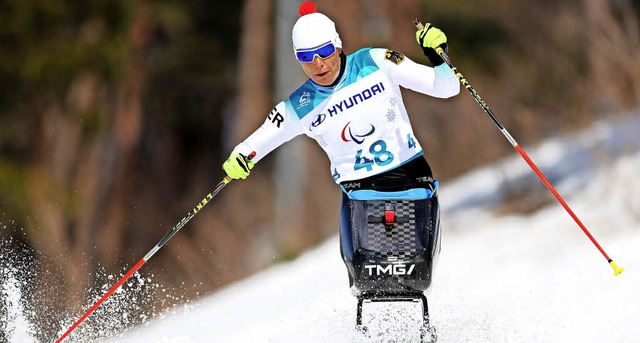Andrea Eskau gewinnt Silber beim Langlauf ber zwlf Kilometer.   | Foto: dpa