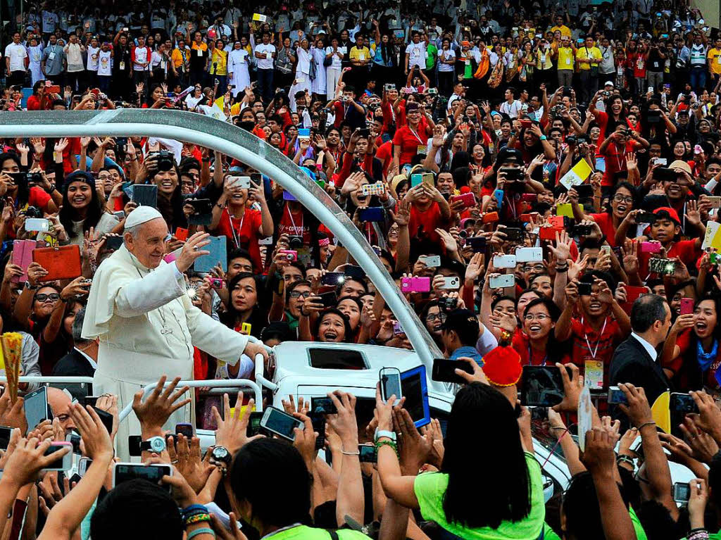 Eine der grten Messen berhaupt feierte Franziskus bei seinem Besuch auf den Philippinen 2015.
