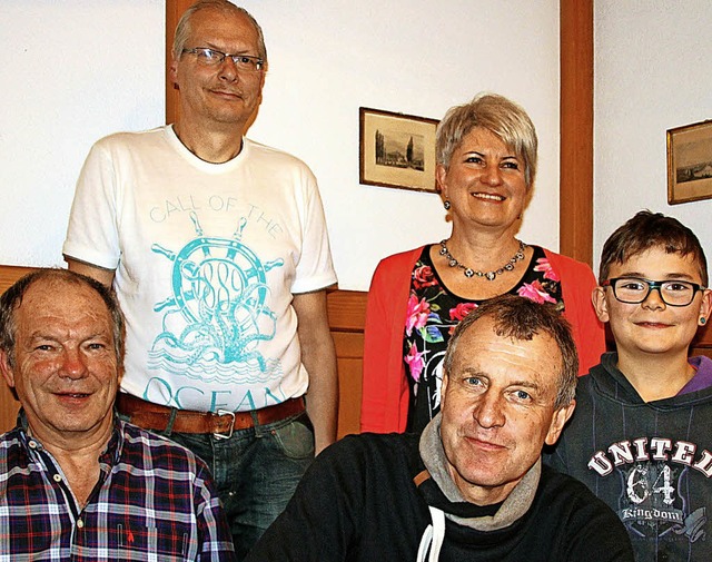 Heinz Neukum, Harald Bolien, Gnter Sc... das jngste Mitglied Emilian Mller.   | Foto: Privat