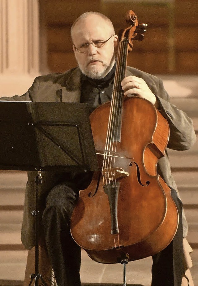 Ludwig Frankmar am Cello   | Foto: Wolfgang Knstle