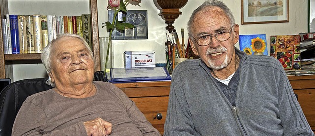 Heute feiert das Ehepaar Maria und Ger...as Ehejubilum der Eisernen Hochzeit.   | Foto: Volker Mnch