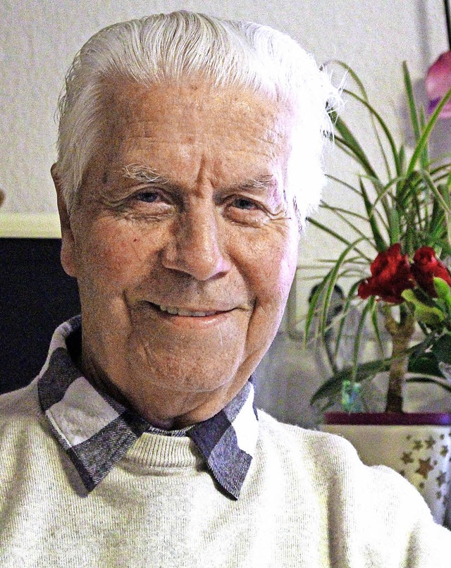 Richard Bhler kann sich ber vier Kin...urPrint>heute </NurPrint>90 Jahre alt.  | Foto: Martin klabund