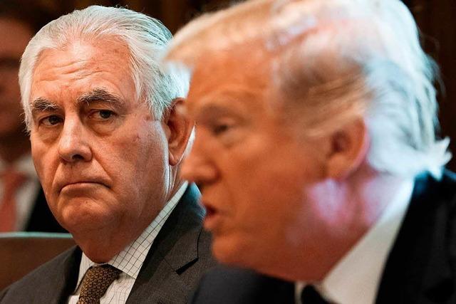 Noch-US-Auenminister Rex Tillerson geht im Zorn