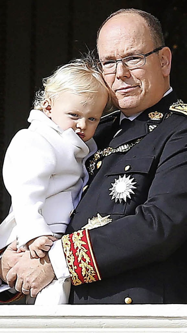 Albert II. mit Sohn Jacques  | Foto: dpa