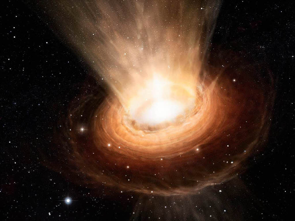 Schwarze Lcher waren eines seiner Spezialgebiete:  Anfang der 70er Jahre sagte Hawking voraus, dass Schwarze Lcher - riesige, extrem massereiche Objekte im Kosmos - unter bestimmten Umstnden Energie verlieren.
