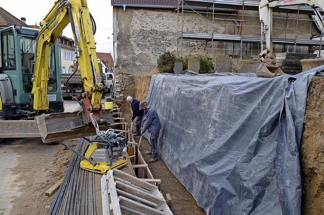 Friedhofsmauer wird saniert