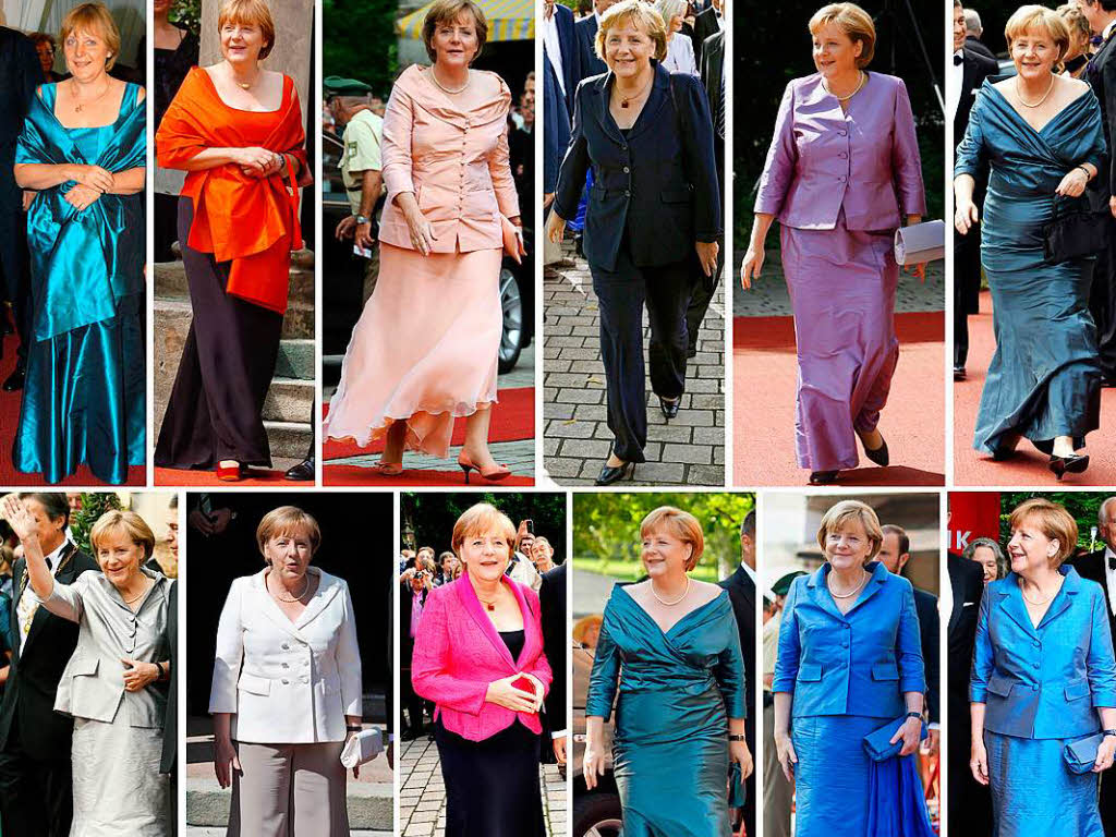 Ein fester Bestandteil ihres Jahres: der Besuch auf dem Grnen Hgel in Bayreuth. Ihre Kleider zogen mehr Aufmerksamkeit auf sich, als ihr wohl  lieb war.