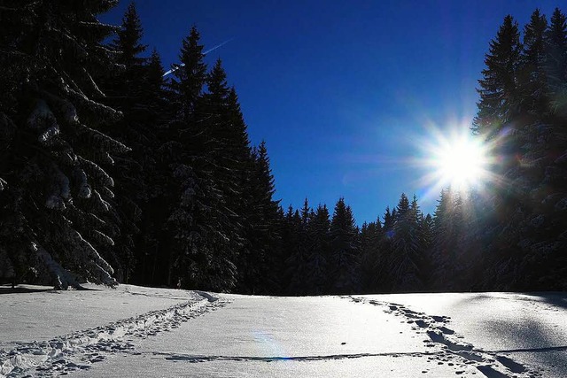 Sonne und Schnee &#8211; beides erwart...zur gleichen Zeit wie auf diesem Bild.  | Foto: Susanne Gilg