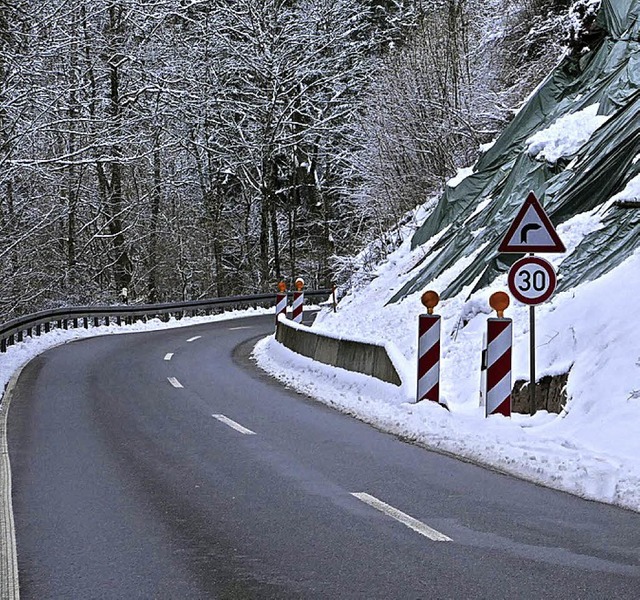 Die Strae zwischen Gschweiler und Sc...nmhle wird fr zwei Wochen gesperrt.   | Foto: M. Wunderle