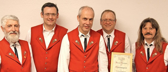 Mnnergesangverein Aftersteg: Vorstand...oma und  Bernd Oberhofer (von links).   | Foto: zvg
